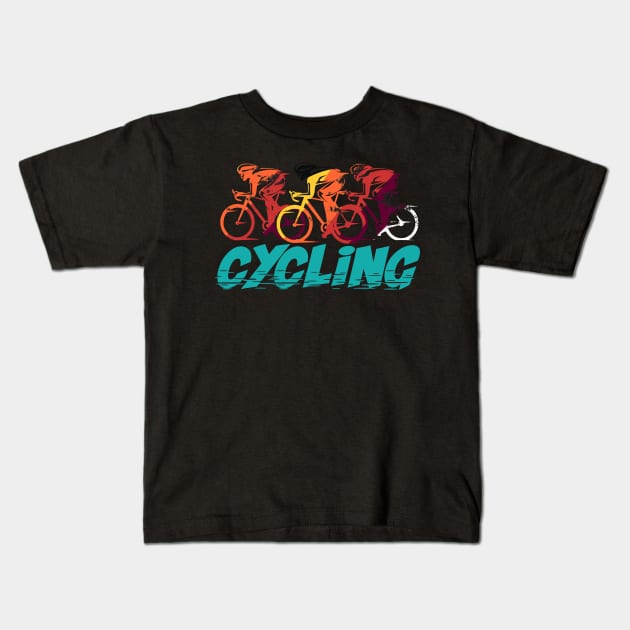 Amor Por El Ciclismo Kids T-Shirt by vintagejoa